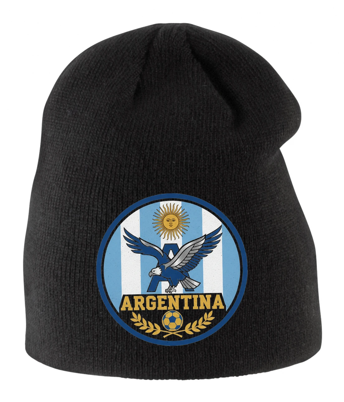 Detská zimná čiapka Argentína Orlí Štít Futbalová Sila Slnka A Víťazná Vavrínová Koruna