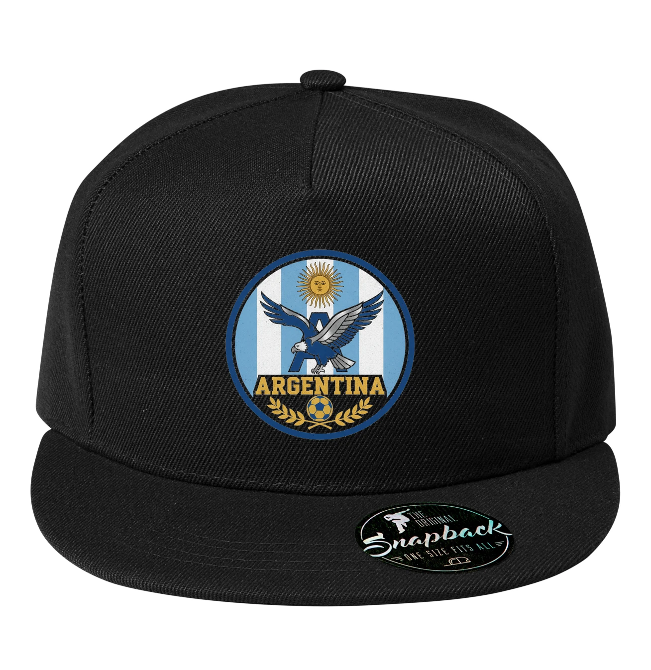 Snapback Argentína Orlí Štít Futbalová Sila Slnka A Víťazná Vavrínová Koruna