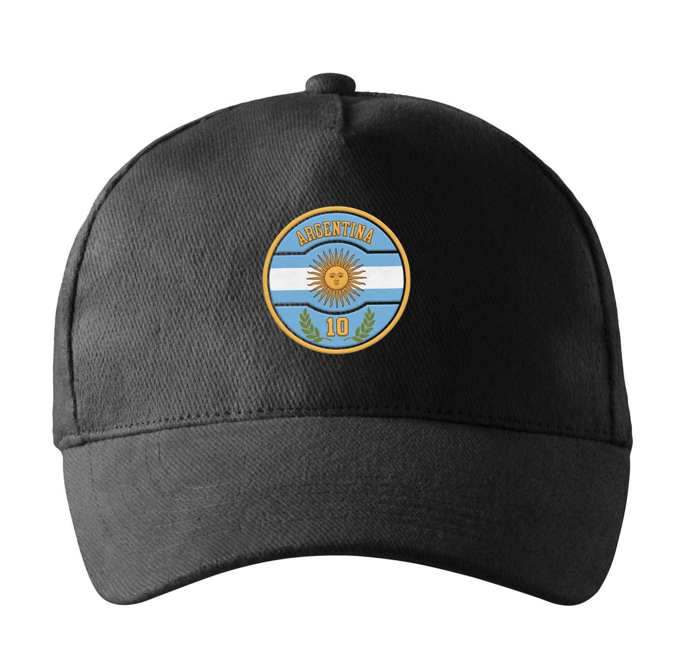 Šiltovka Argentína Slnko Mája A Emblém Desiatky Symbol Futbalovej Legendy