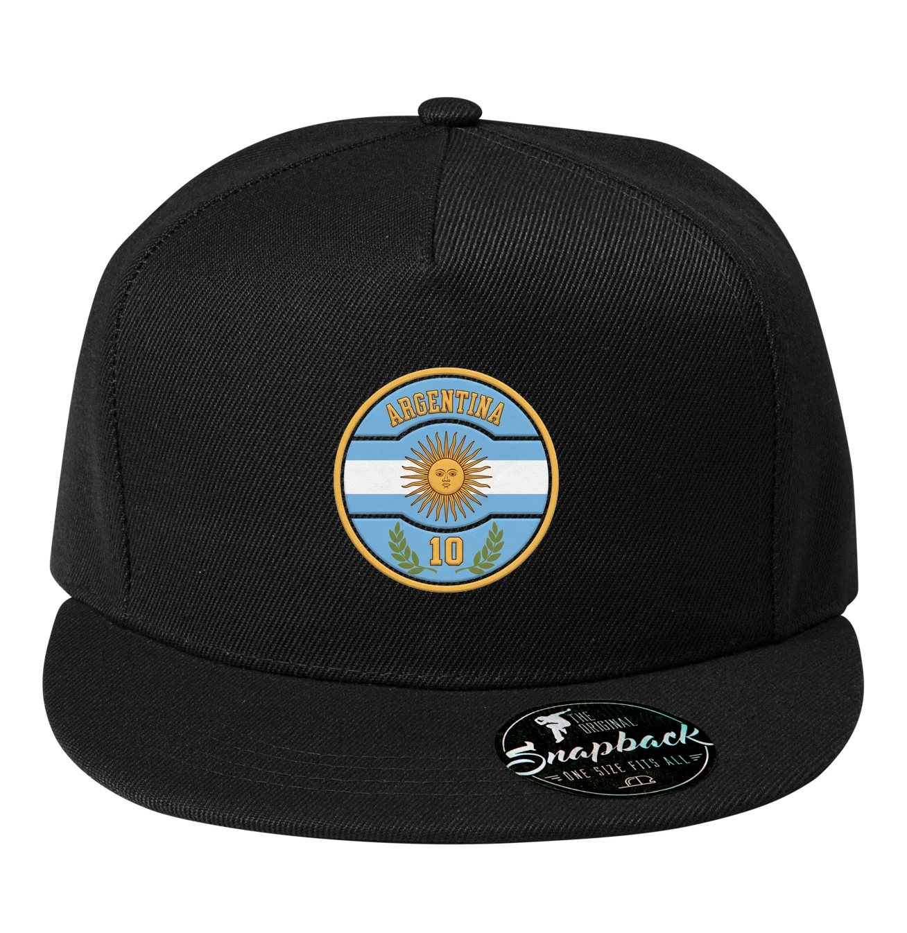 Snapback Argentína Slnko Mája A Emblém Desiatky Symbol Futbalovej Legendy