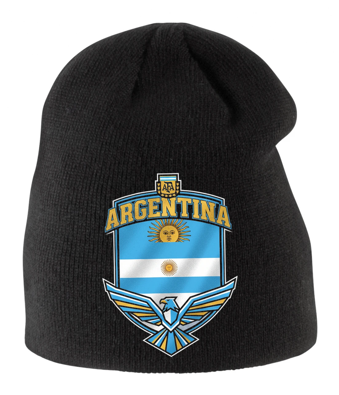Detská zimná čiapka Argentína Zlaté Slnko Hrdý Orol A Trikolóra V Štíte