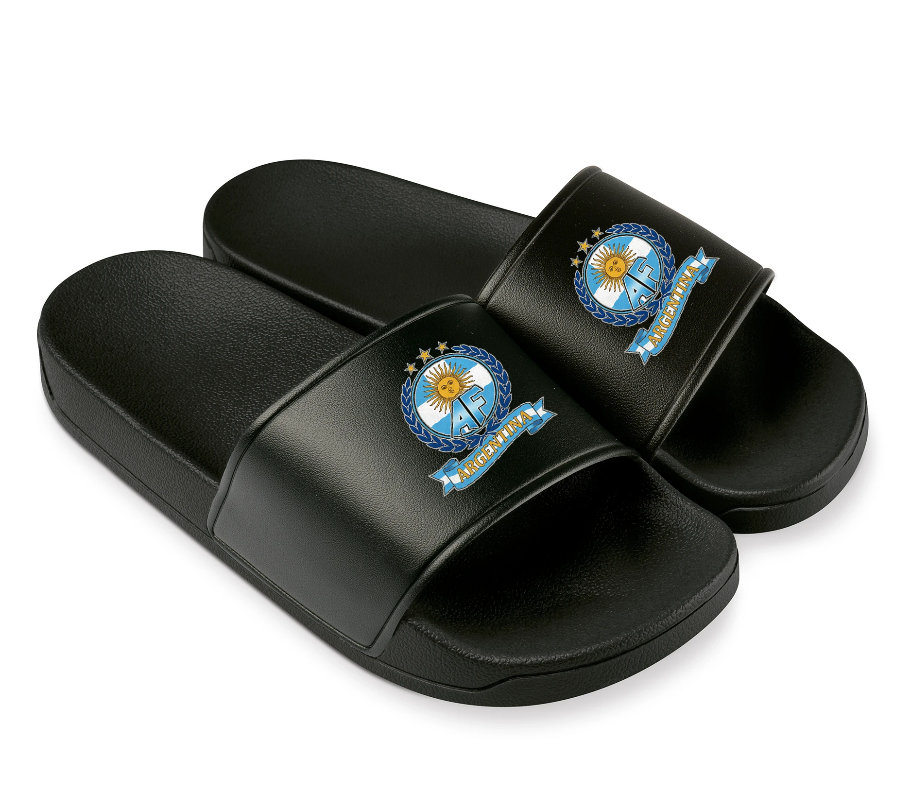 Šľapky Retro Futbalový Emblém S Vavrínovým Vencom A Slnkom Mája Argentína