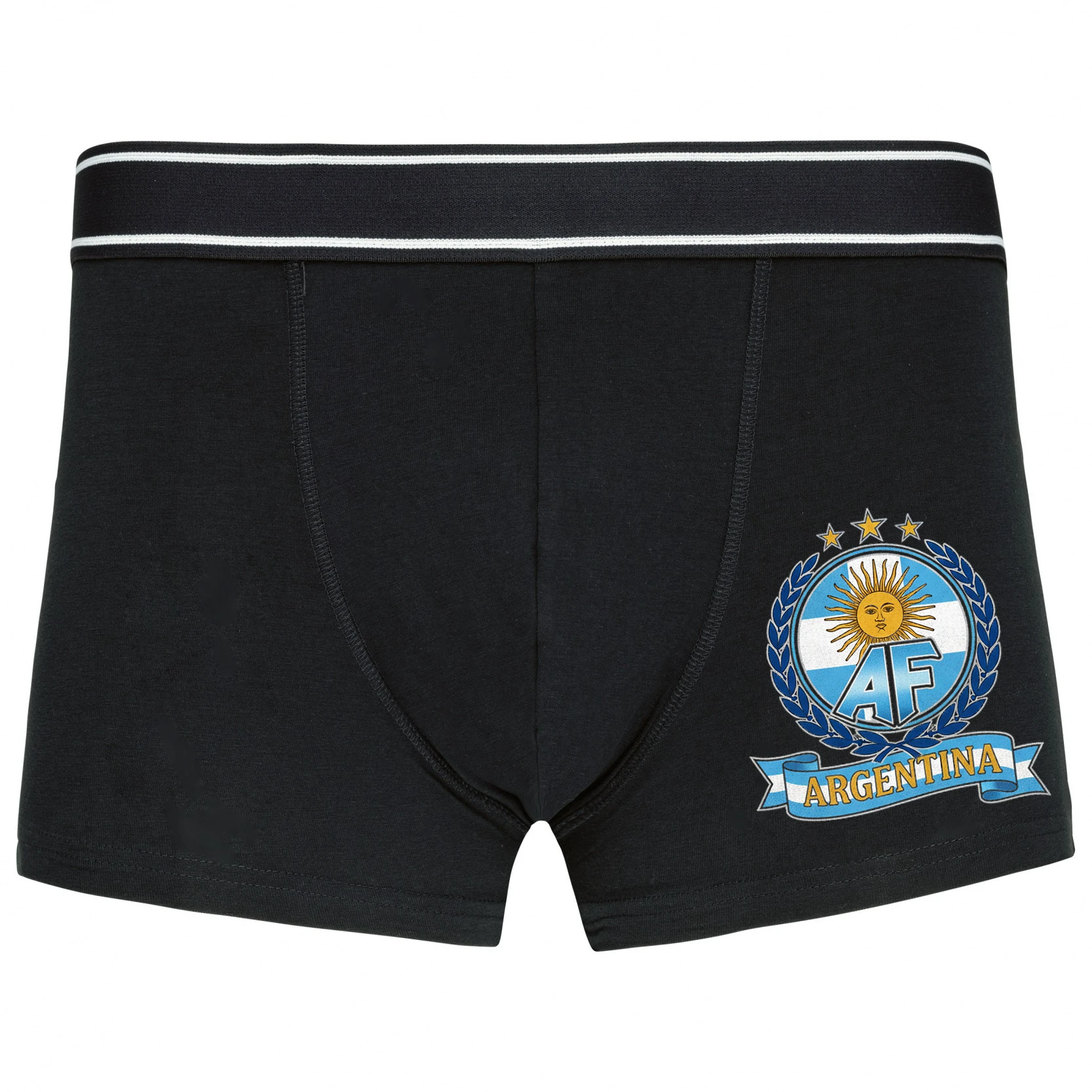 Boxerky Retro Futbalový Emblém S Vavrínovým Vencom A Slnkom Mája Argentína